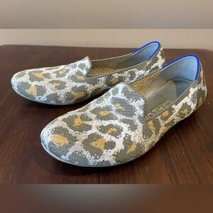 Rothy’s * Loafers Smoke Spot /Leopard (Olive, Mustard Yellow, Cream, Tan), 6.5